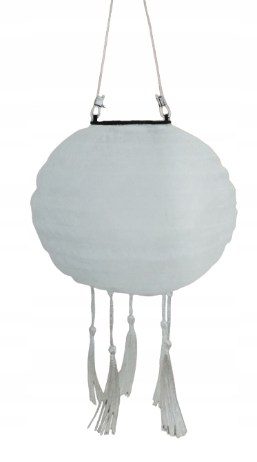 LAMPION SOLARNY LATARNIA BIAŁY