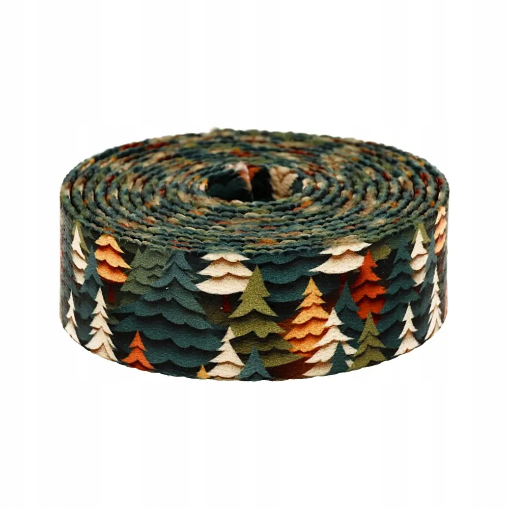 Popruh s potiskem Sublimace Podzimní les 48 m hladká 1,7 mm 50 mm