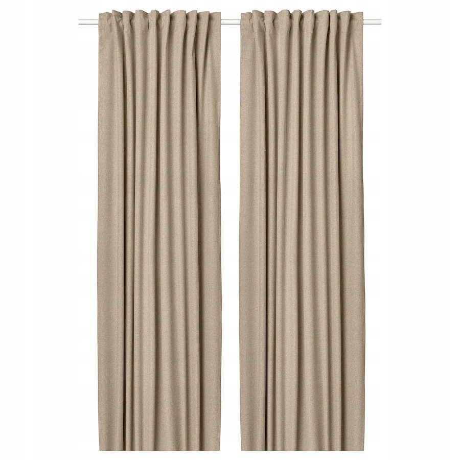 

Ikea Rosenmandel Zasłony zacieniające beż 135x300