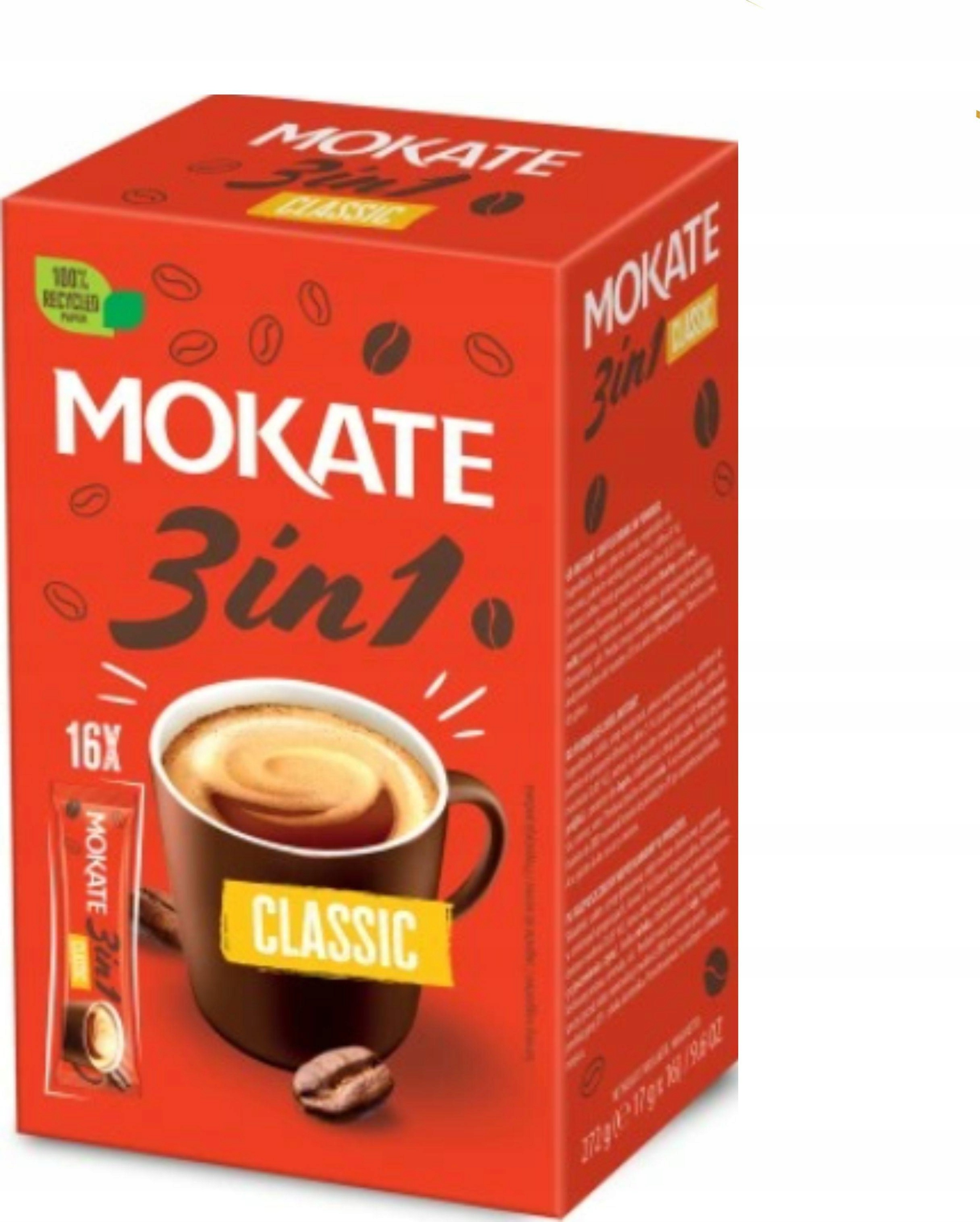 8 Sztuk Mokate Kawa Kartonik 3W1 Classic (17G*16SZT)