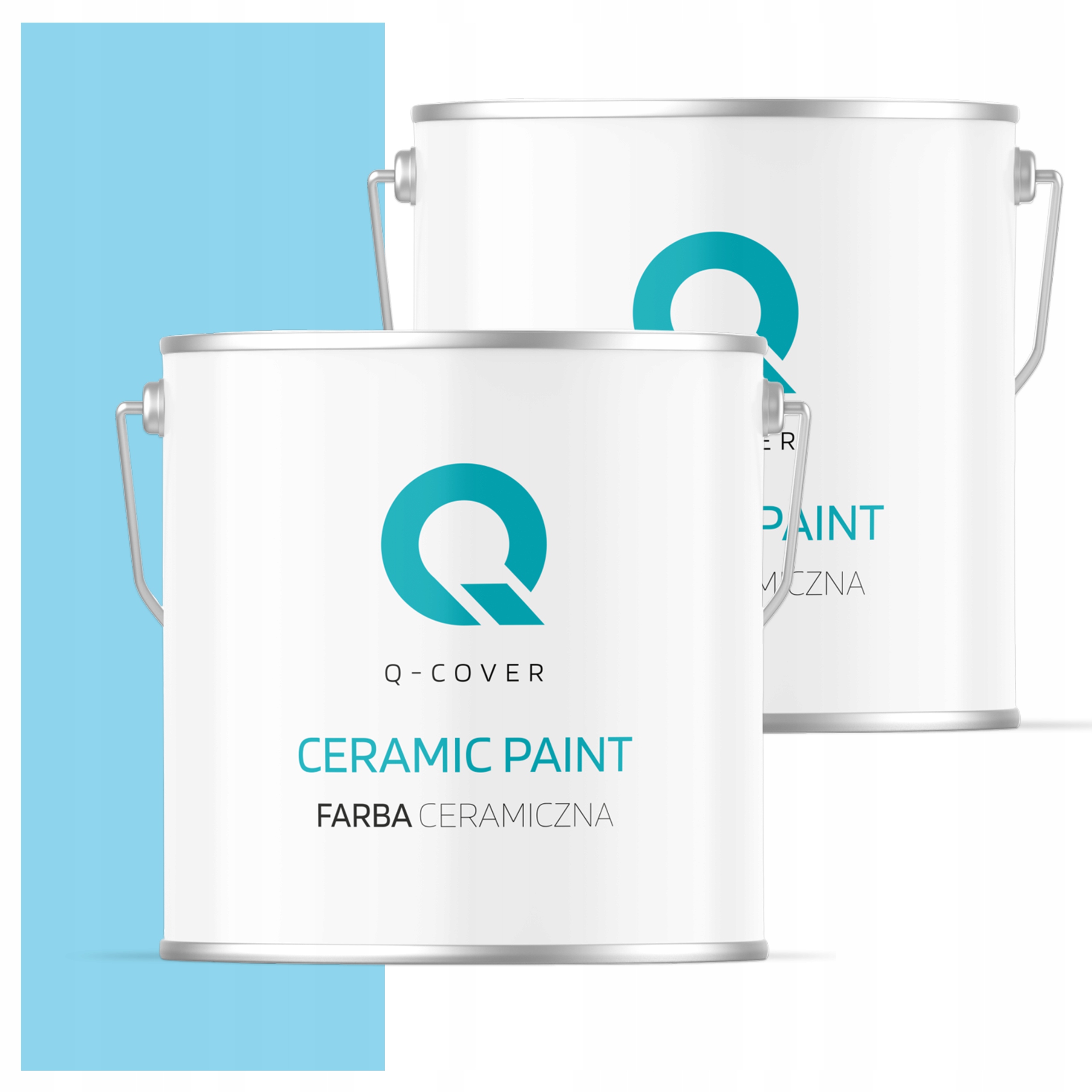 Umývateľná keramická farba na steny 2x 5L Hlboká matná svetlomodrá H0361