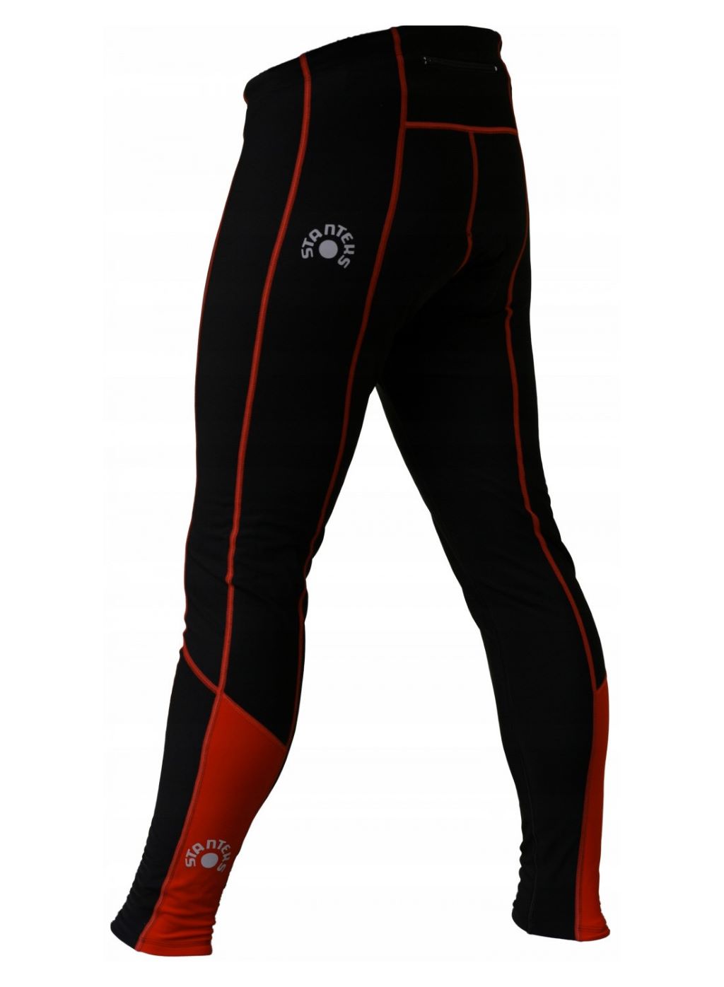 Spodnie rowerowe męskie długie ocieplane z wkładką Coolmax Stanteks