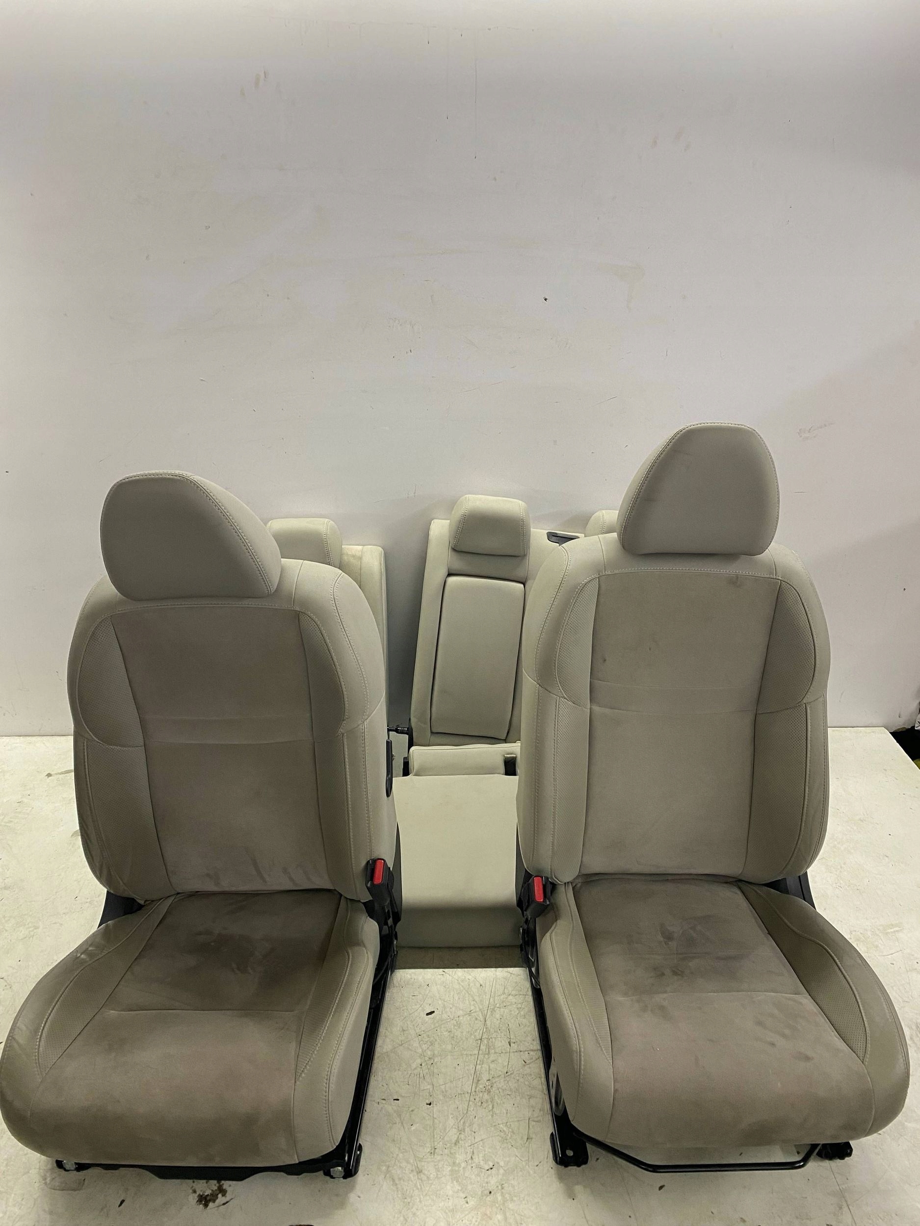 QASHQAI J11 seats side KOMPLET BEZOWE leather ALCANTARA