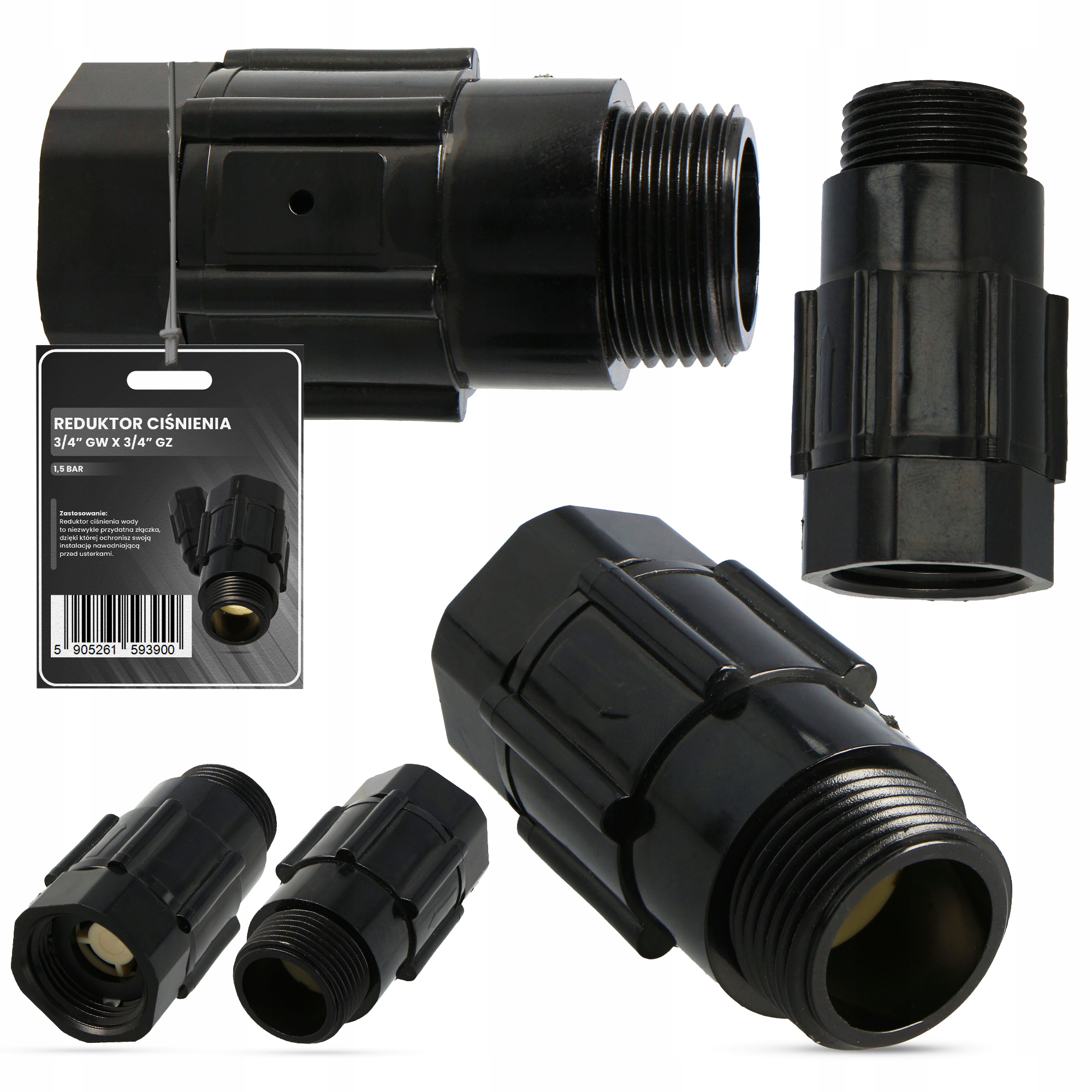 

Reduktor Ciśnienia Wody 3/4 Gw Nawadniania 1,5 Bar