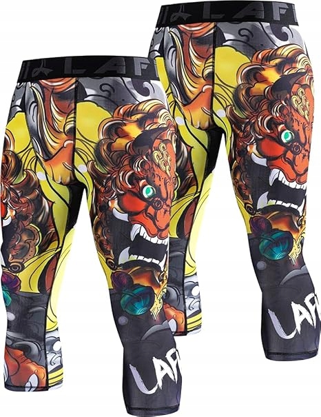 2X Legginsy Kompresyjne Lafroi M 3/4 Sport Mma Treningowe P33,11