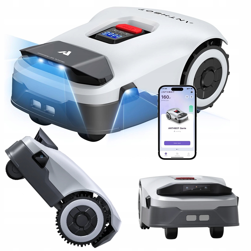 Robotfűnyíró ANTHBOT GENIE 800 GPS RTK Vezeték nélküli Automata fűnyíró ...