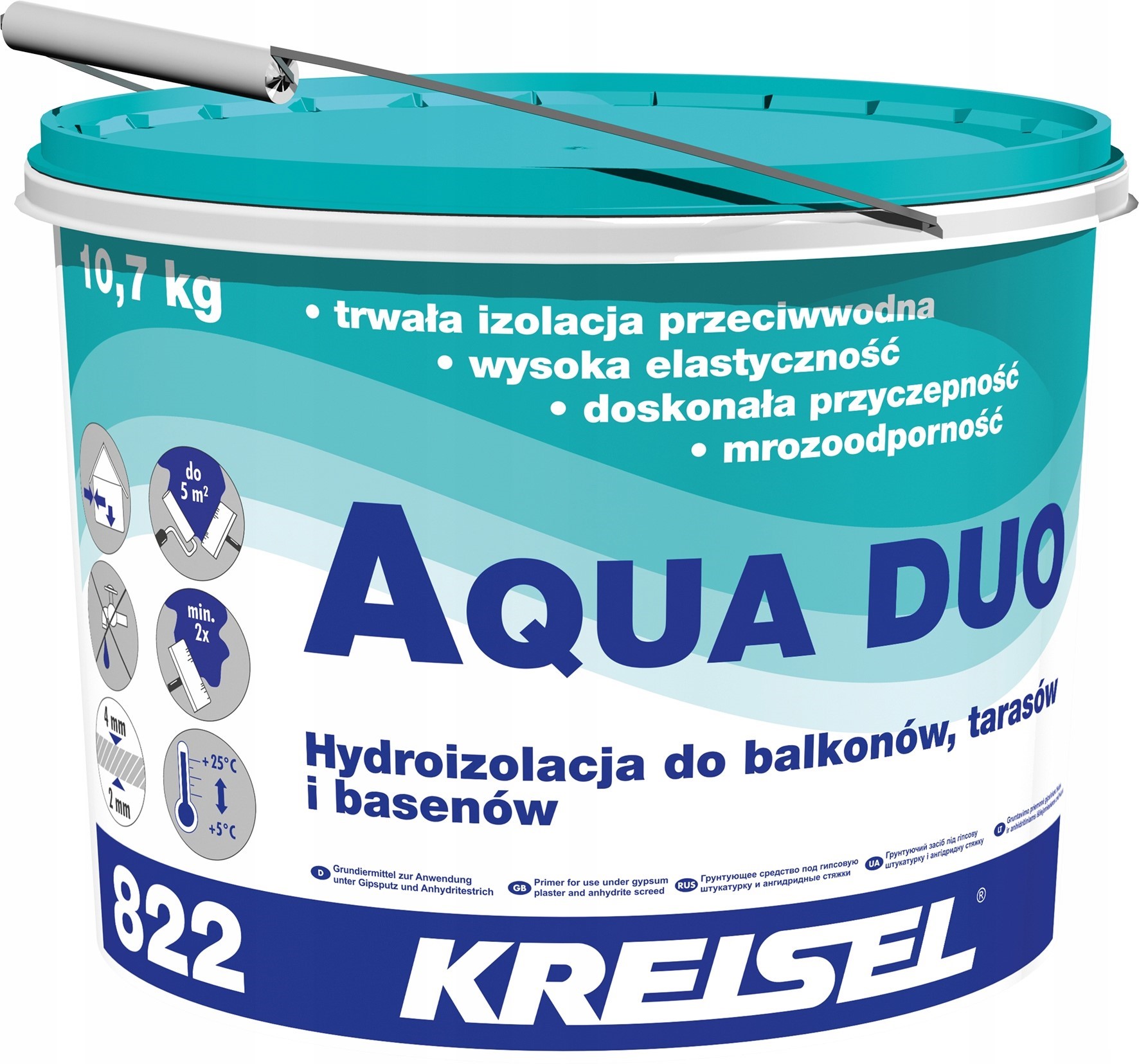 Hydroizolacja Dwuskładnikowo Kreisel 822 Balkon Taras Basen 16KG