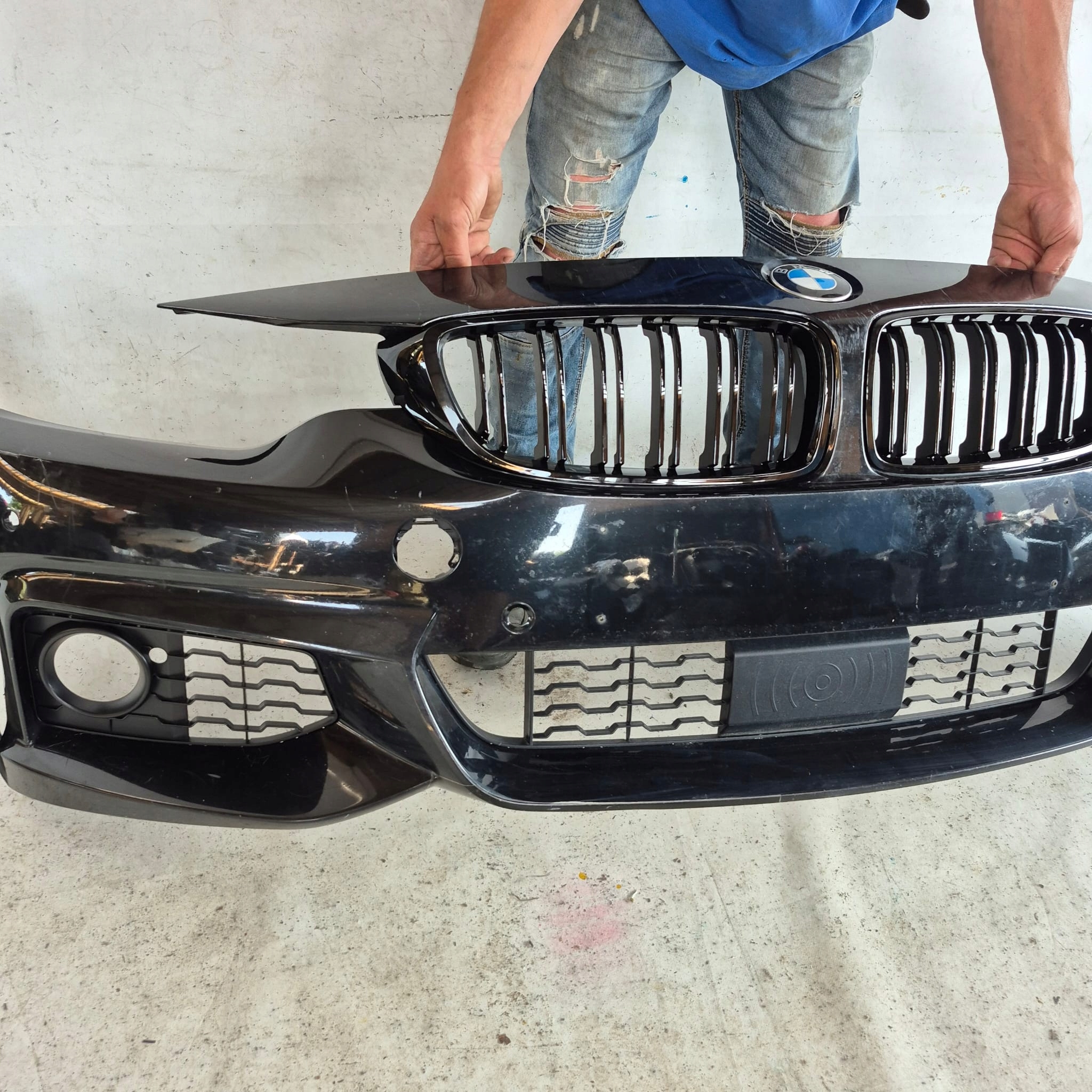 BMW 4 F32 m-packet 13- bumper front front 4XPDC