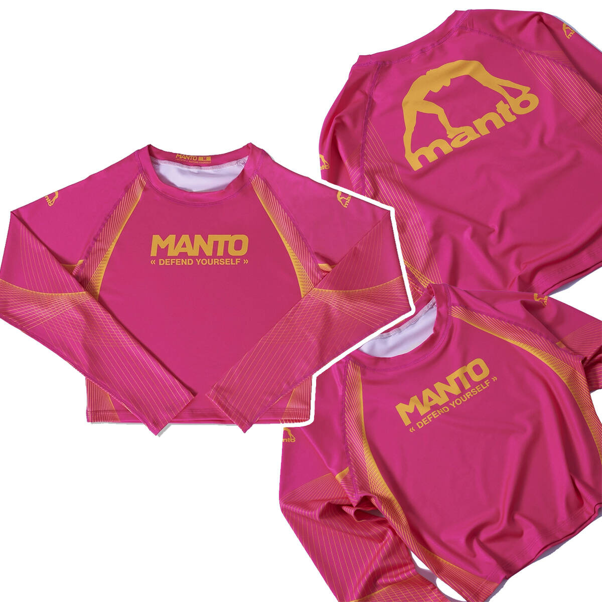 Rashguard z długim rękawem damski Manto Defend Różowy r. M