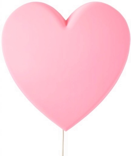 Ikea Upplyst noční lampa nástěnná lampa nástěnné svítidlo pro děti srdce Led