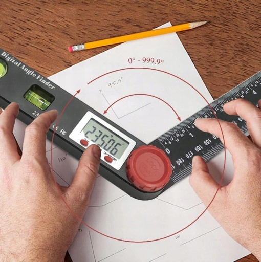 4w1 KĄTOMIERZ POZIOMICA CYFROWA LCD ELEKTRONICZNA Marka inna