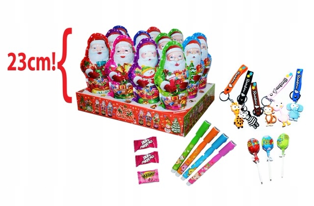 Levně Mikuláš S Překvapením Velký 23 CM Merry Christmas Dárek