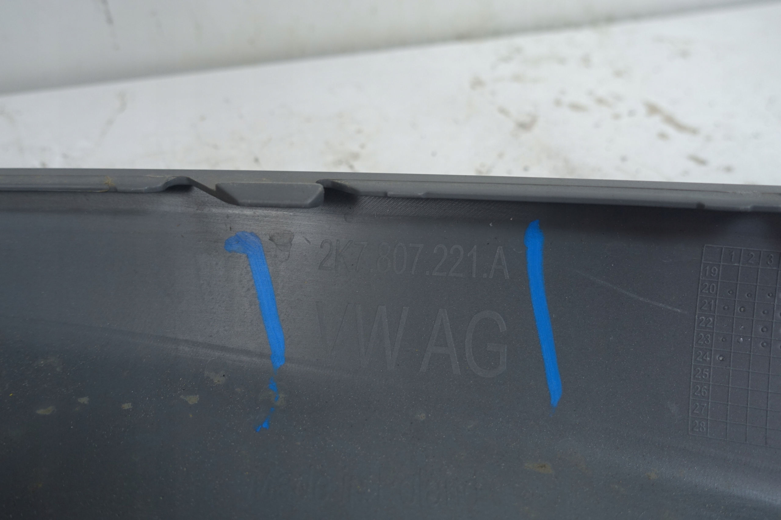 VW CADDY V 2020- 2K7 bumper front front 2K7807221A