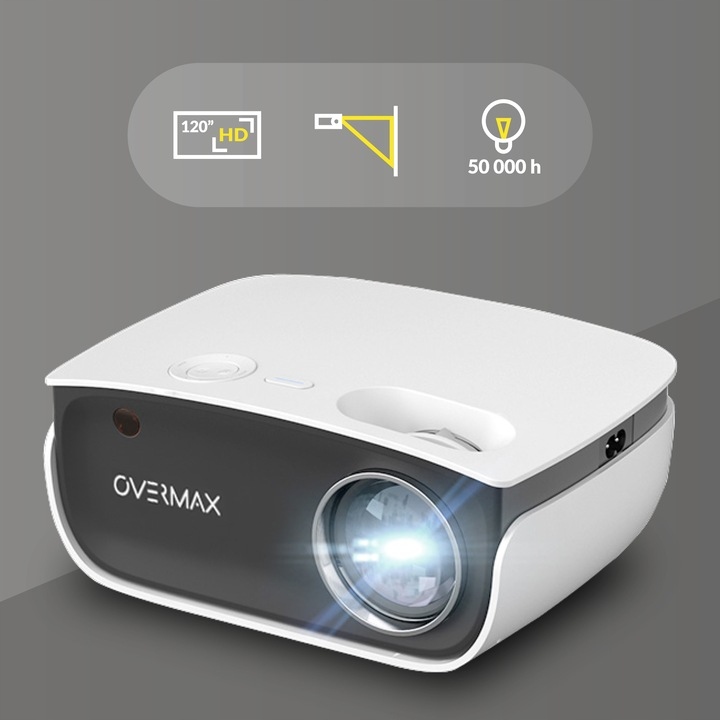 RZUTNIK PROJEKTOR przenośny MULTIPIC 2.5 LED FullHD HDMI PILOT 16:9 do 120" Żywotność lampy w trybie normalnym 50000 h