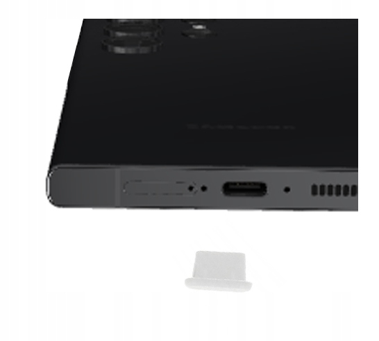 

Zatyczka gniazda ładowania do Usb Typ C Type-C bia