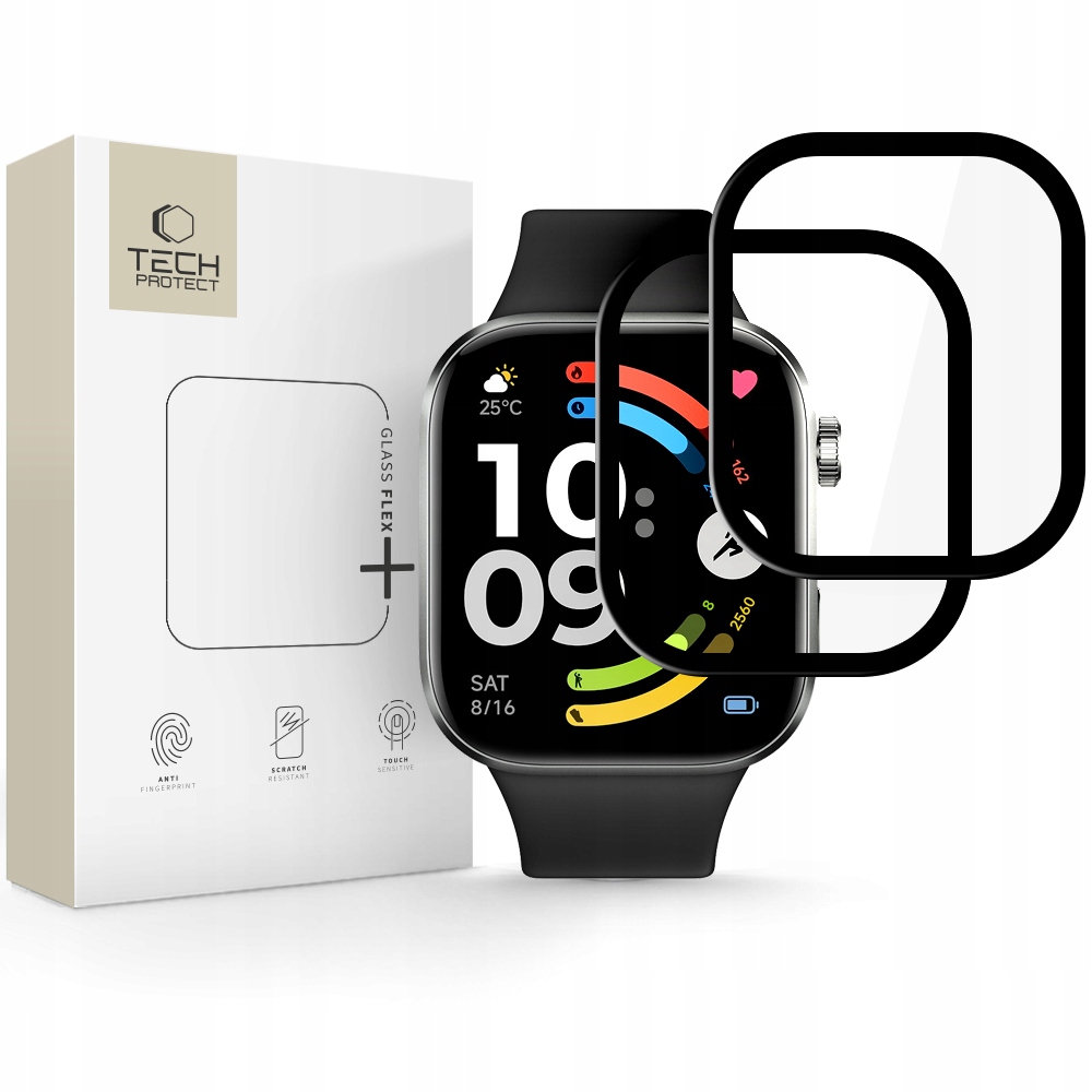 Szkło Hybrydowe Tech- Protect Glass Flex+ 2- Pack Xiaomi Redmi Watch 6