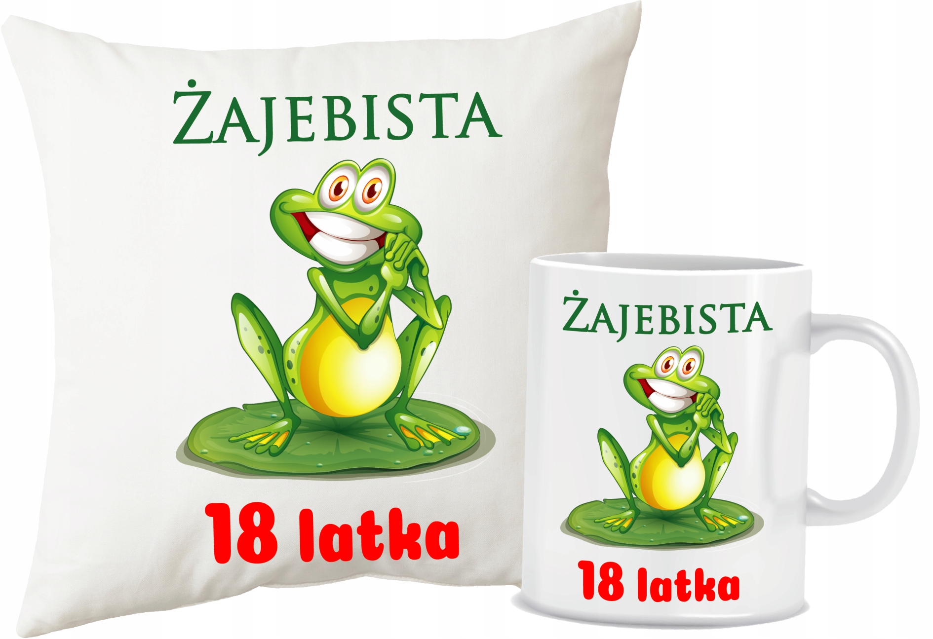 

Poduszka kubek 18 Urodziny Żajebista 18