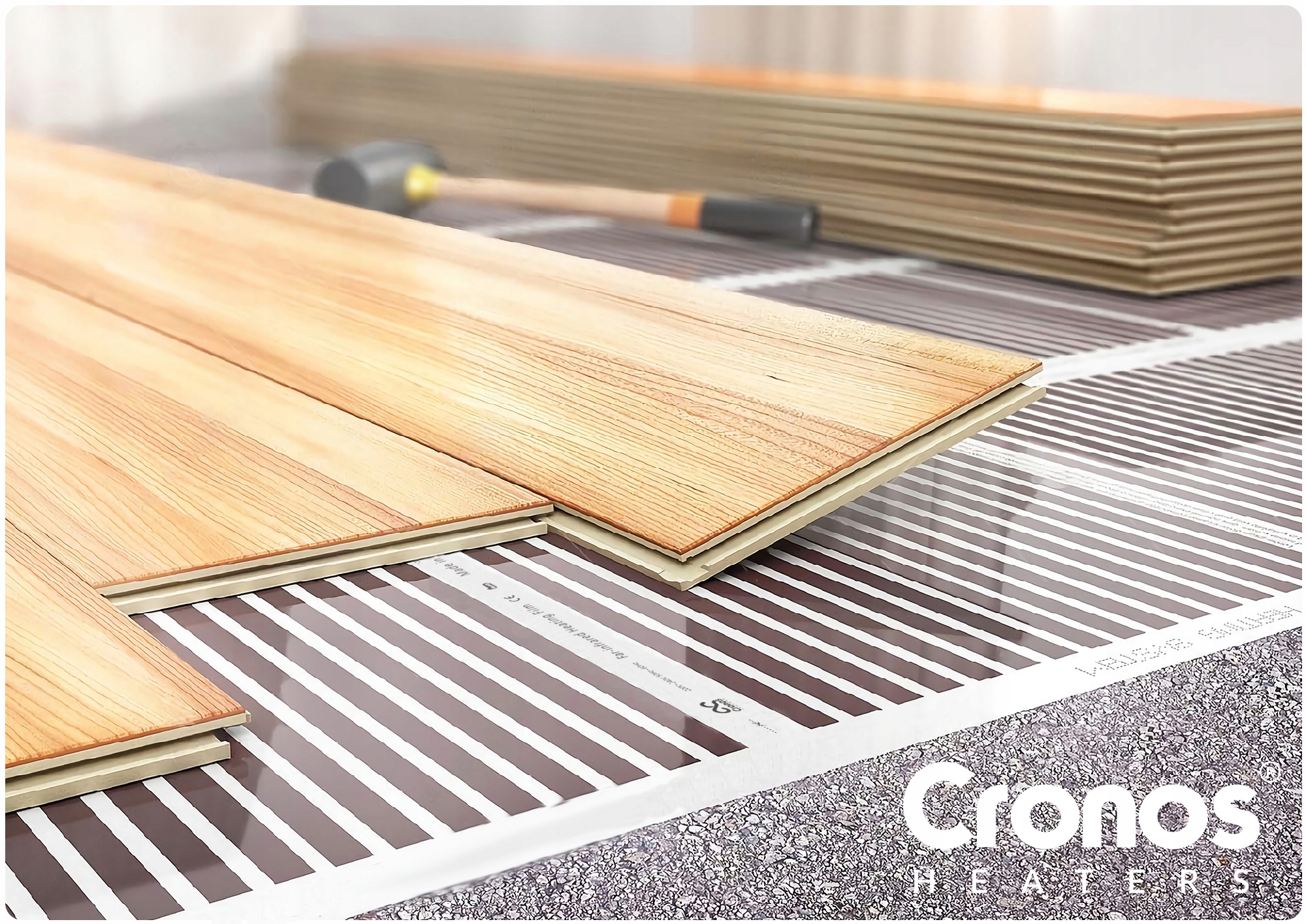 CRONOS FOLIA GRZEWCZA MATA NA PODCZERWIEŃ IR Z TERMOSTATEM 140W/m2 17m2 Moc 140 W/m²