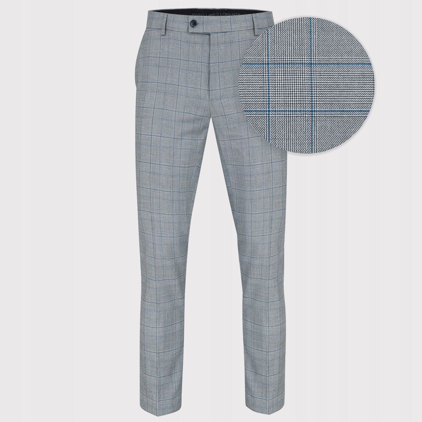 Elegantní šedé kostkované oblekové kalhoty Pako Lorente vel