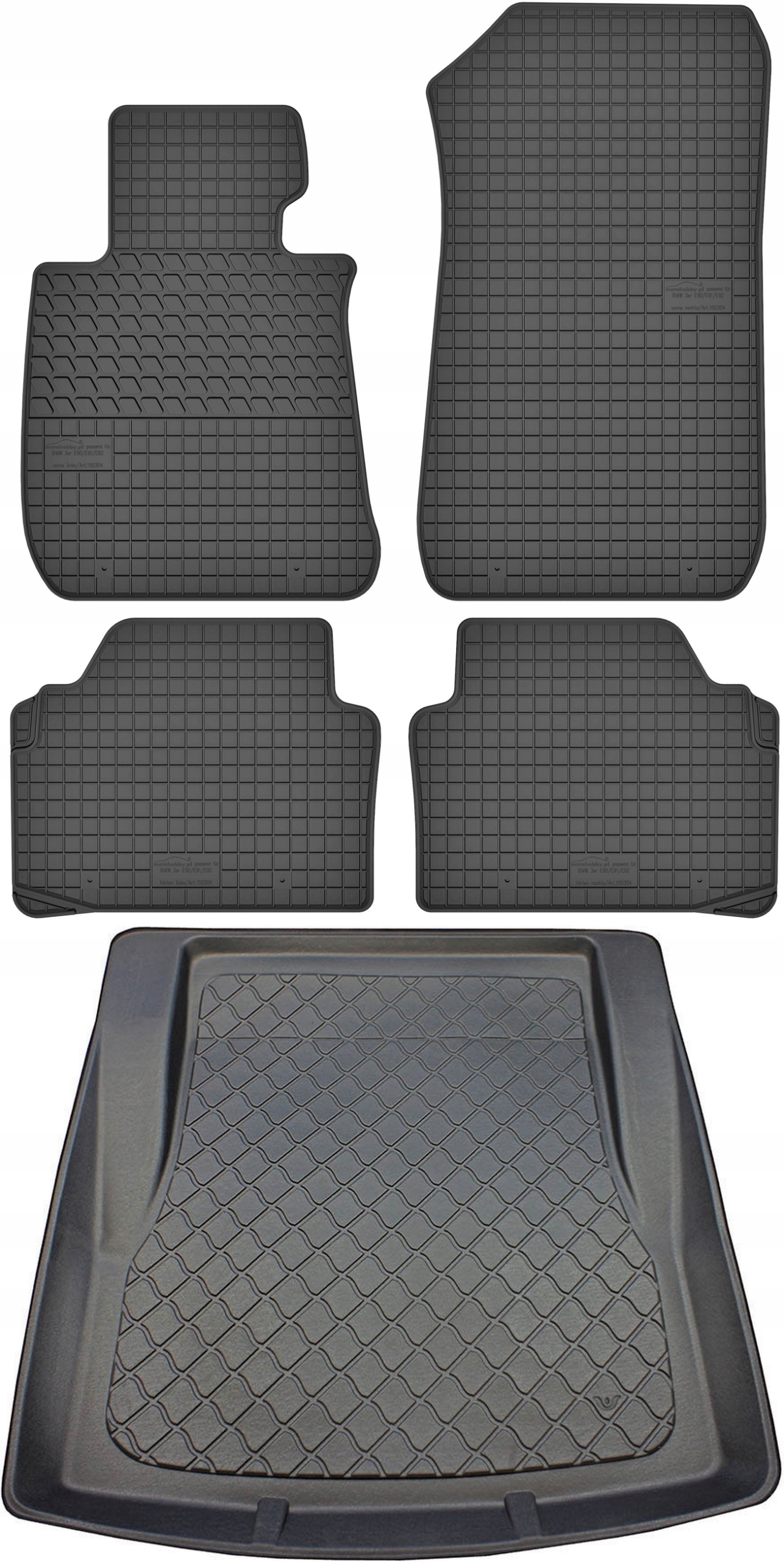 Bmw 3 E90 Sedan 2005-2011 Koberce s rohožou