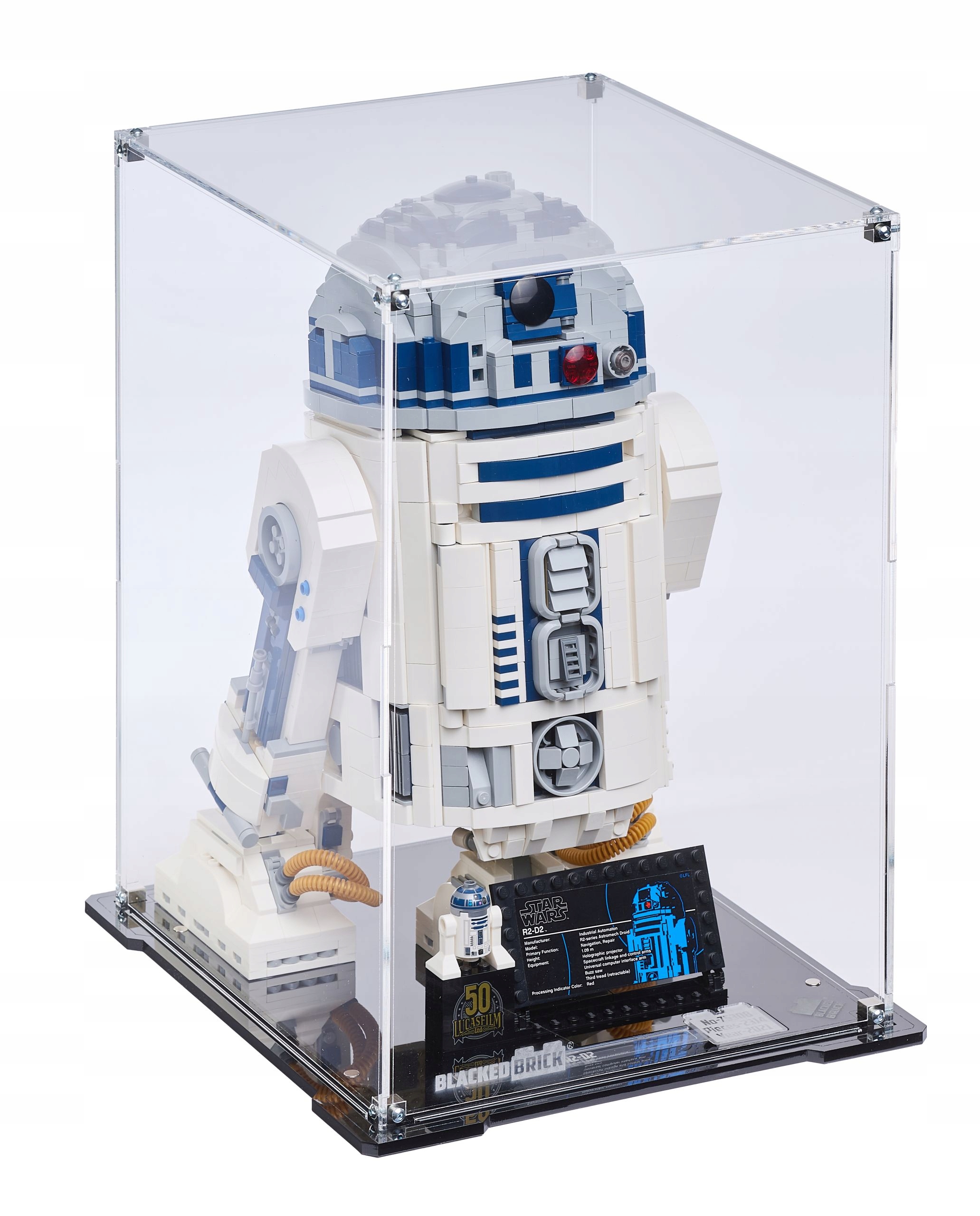 Vitrína Blacked Brick pre Lego 75308 Star Wars R2-D2