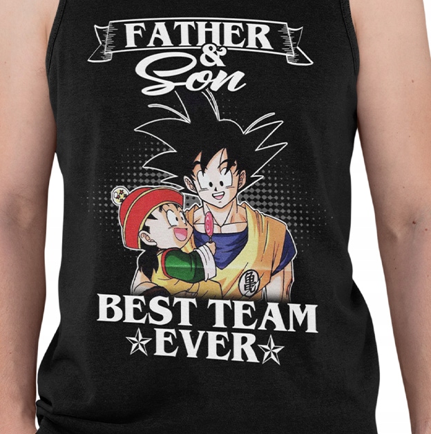 TANK TOP DRAGONBALL FATHER SON BEST TEAM EVER Marka inna