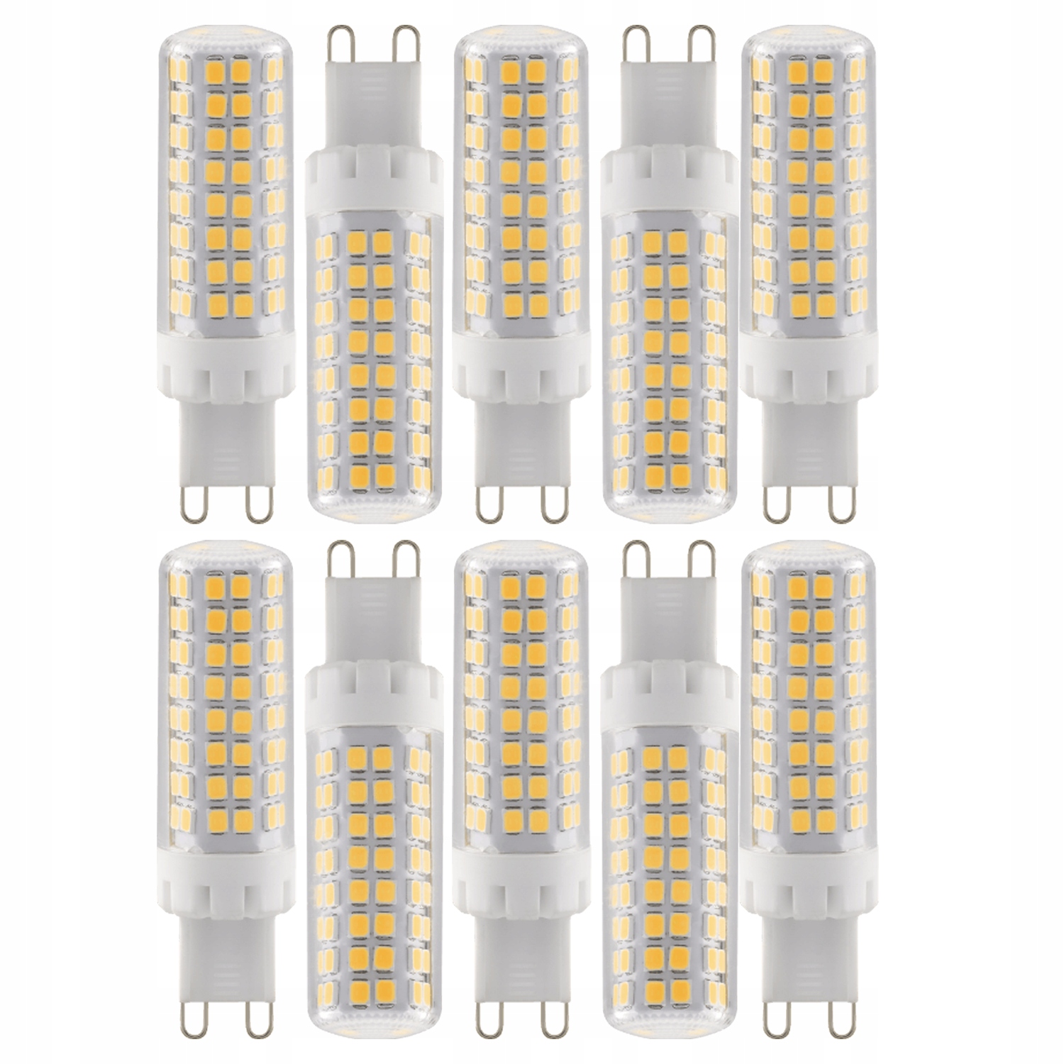 Żarówka Led G9 10W Kapsułka Pastylka Barwa Ciepła 950LM 3000K 320° Eco 10X