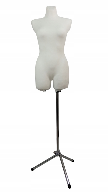 Krejčovská figurína na kovové základně 38/40 M Bílá