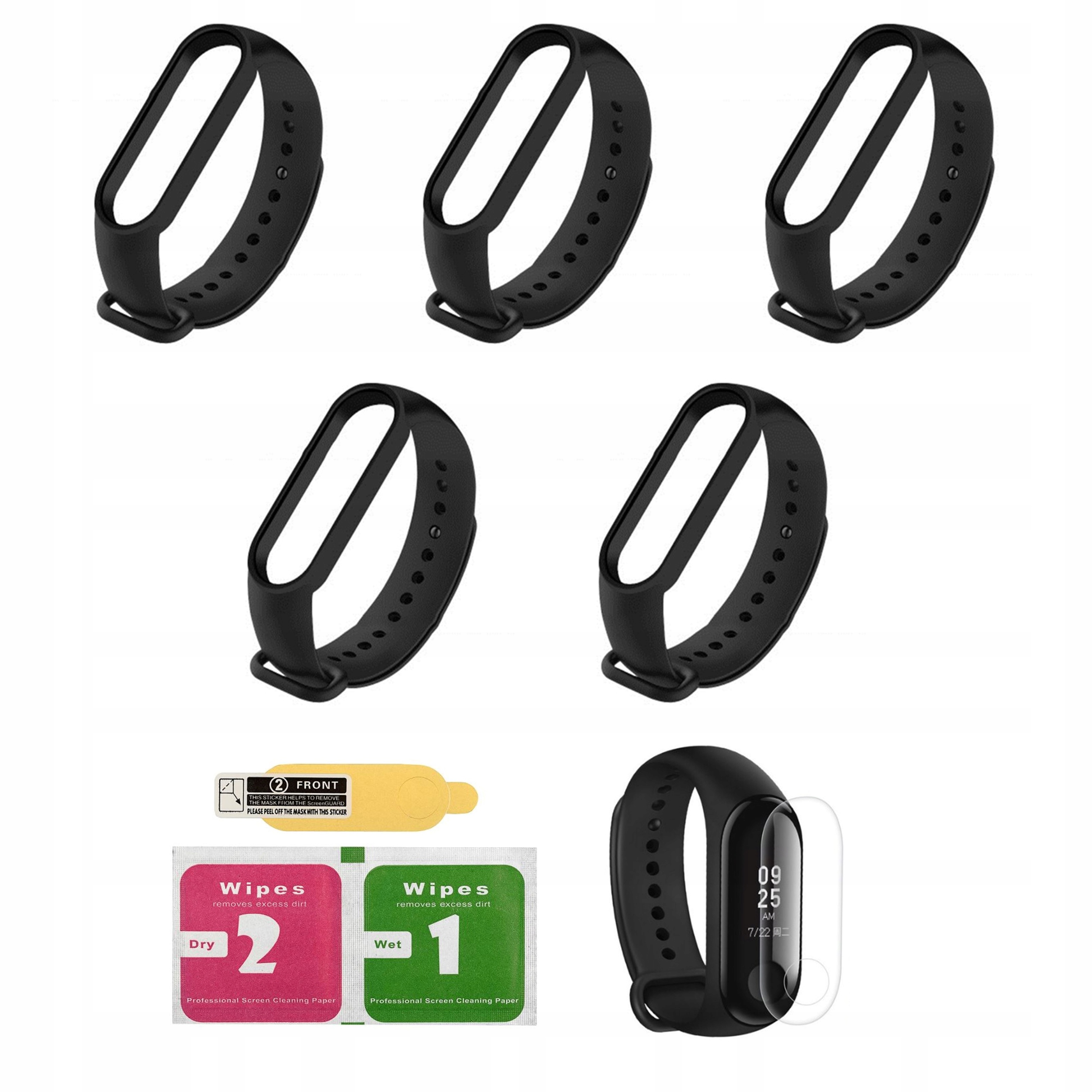 

Zestaw 5 Opasek do Xiaomi MI Band 5 6 Folia