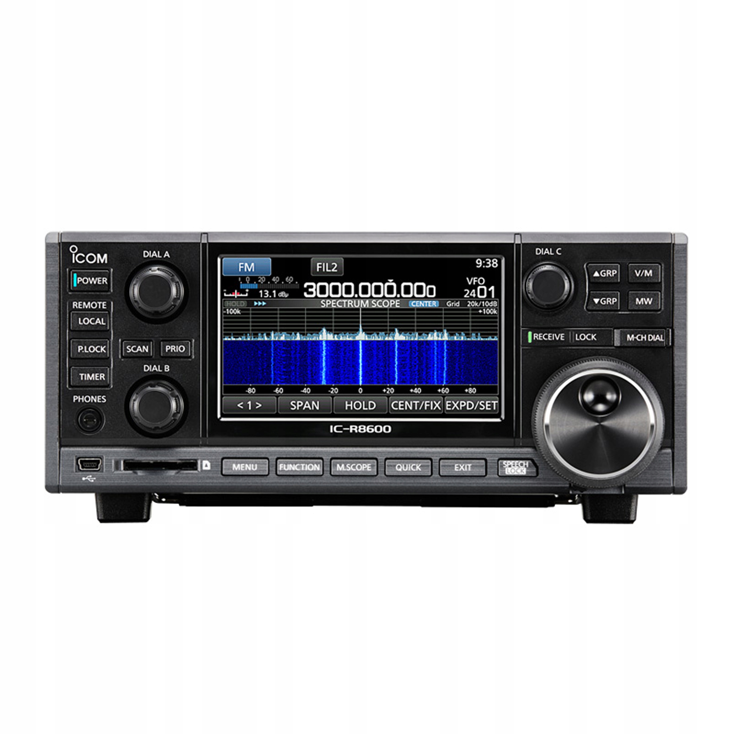 Icom IC-R8600 szerokopasmowy odbiornik komunikacyjny od 10 kHz do 3 GHz