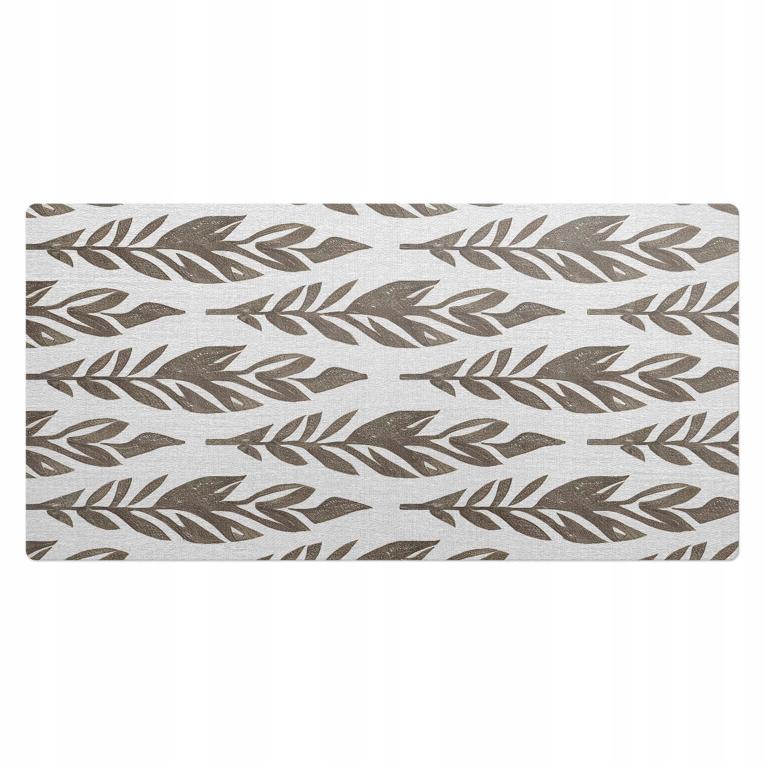 Dekorativní podložka na psací stůl pro práci a učení Řady zelených listů 100 x 50 cm