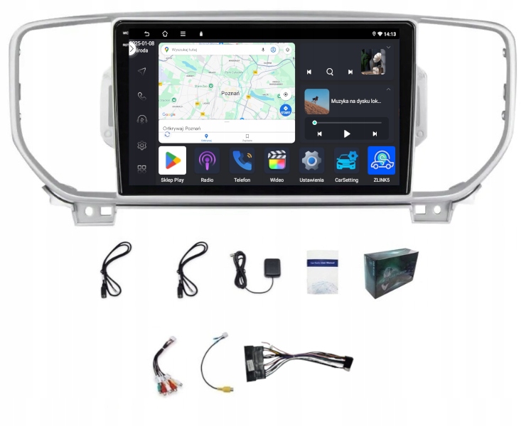 Rádio Navigácia Kia Sportage 2018-2022 Usb Wifi Carplay Android 4GB 64GB