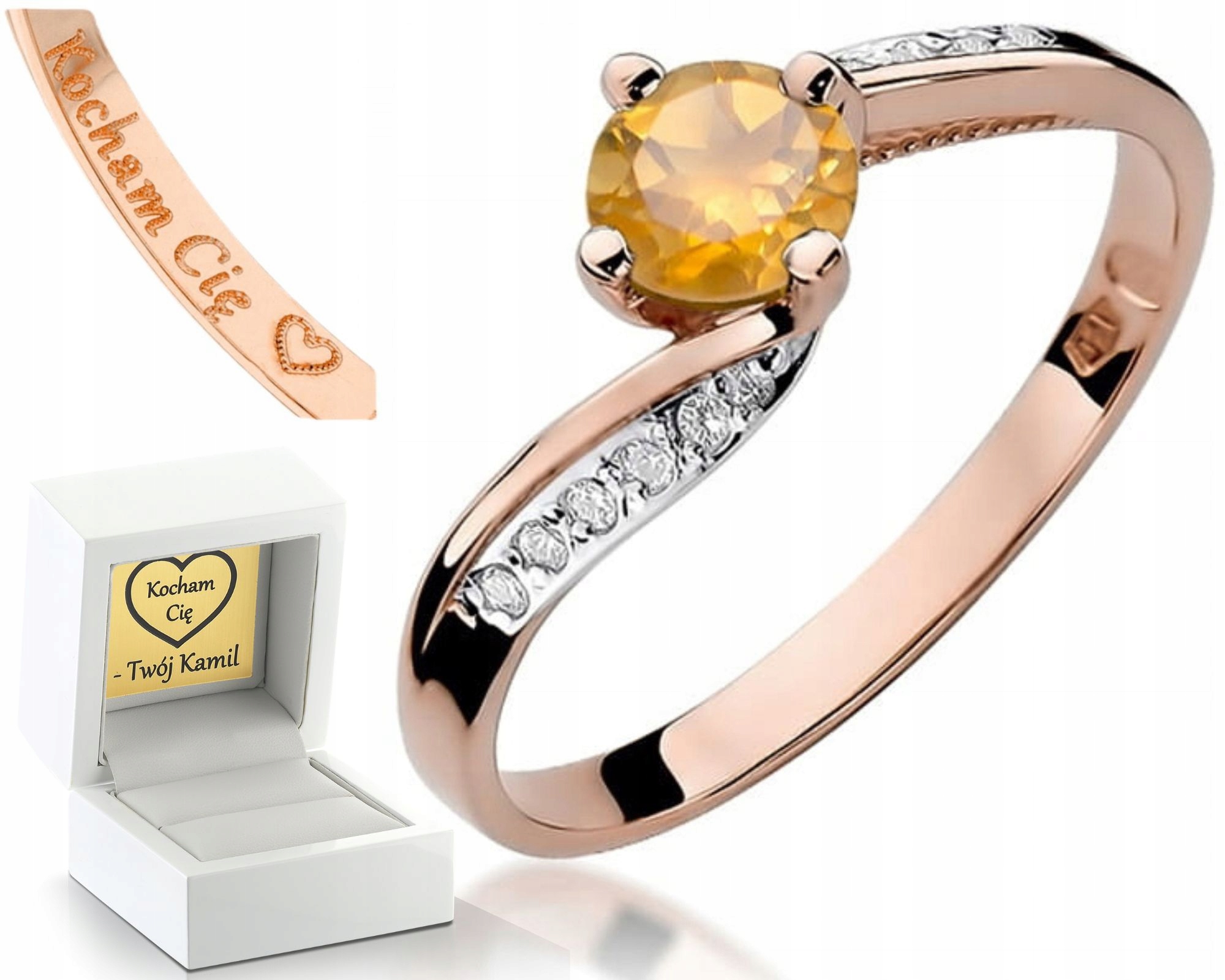 Zásnubní Prstenn Z Růžového Zlata Prstýnek Ryzosti 585 Bonus