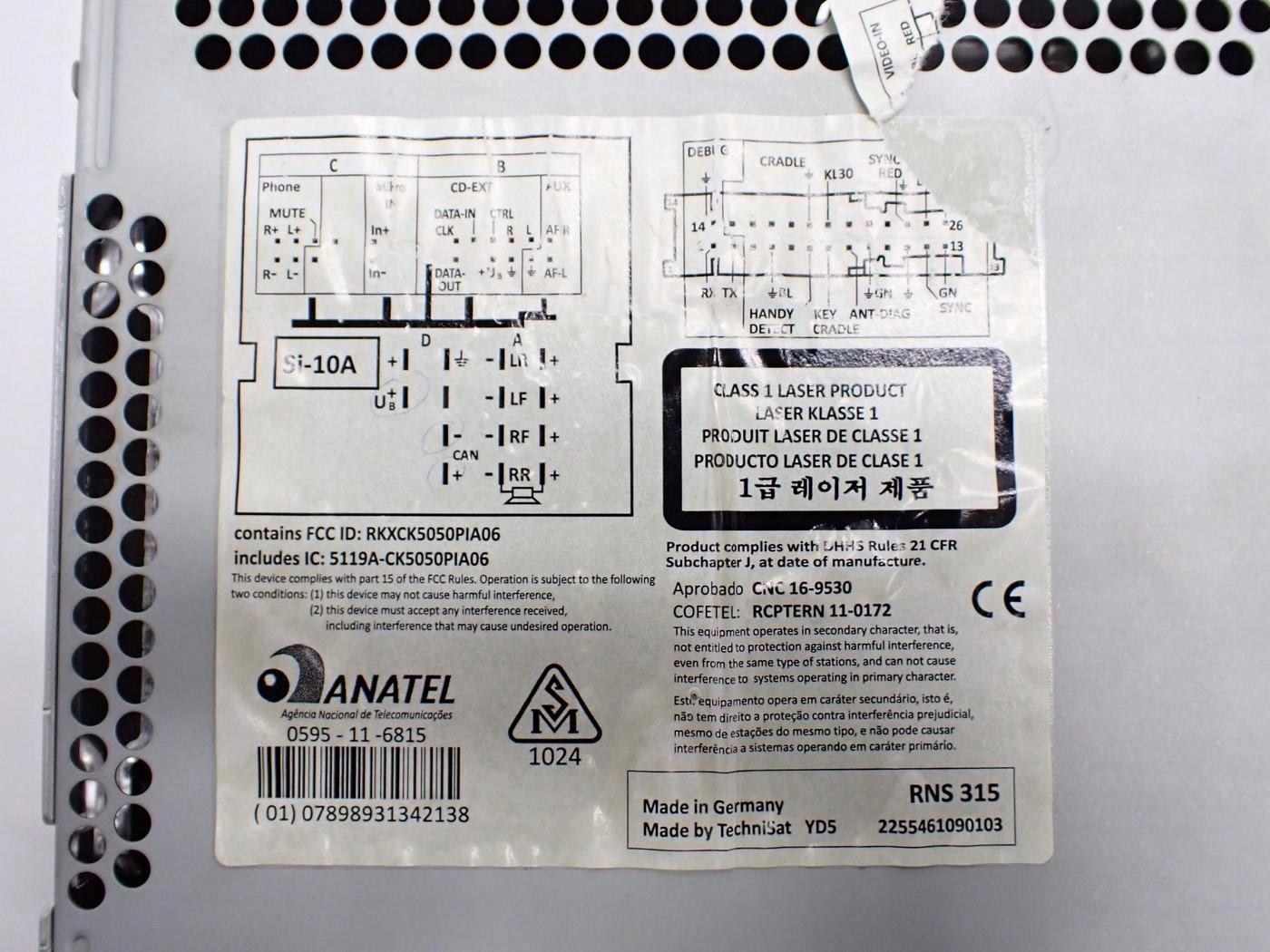 радио CD NAVI европа Alhambra Sharan II 7N 14R