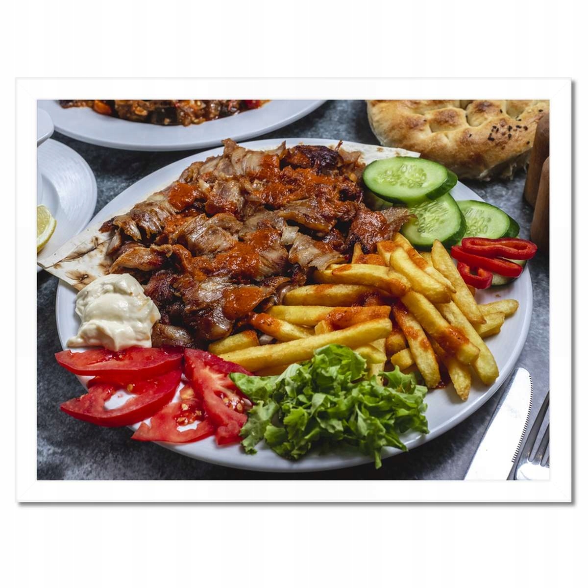 Plakáty v rámu 40x30 Lahodné jídlo Gyros