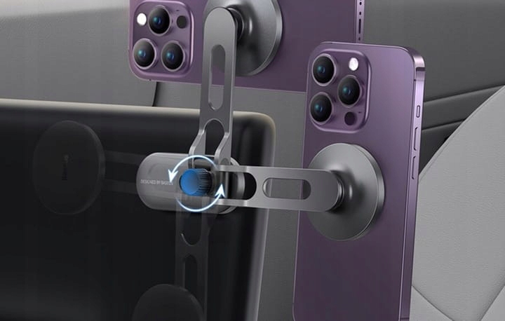 BASEUS MAGNETYCZNY REGULOWANY UCHWYT SAMOCHODOWY NA DESKĘ DO AUTA MagSafe Marka Baseus