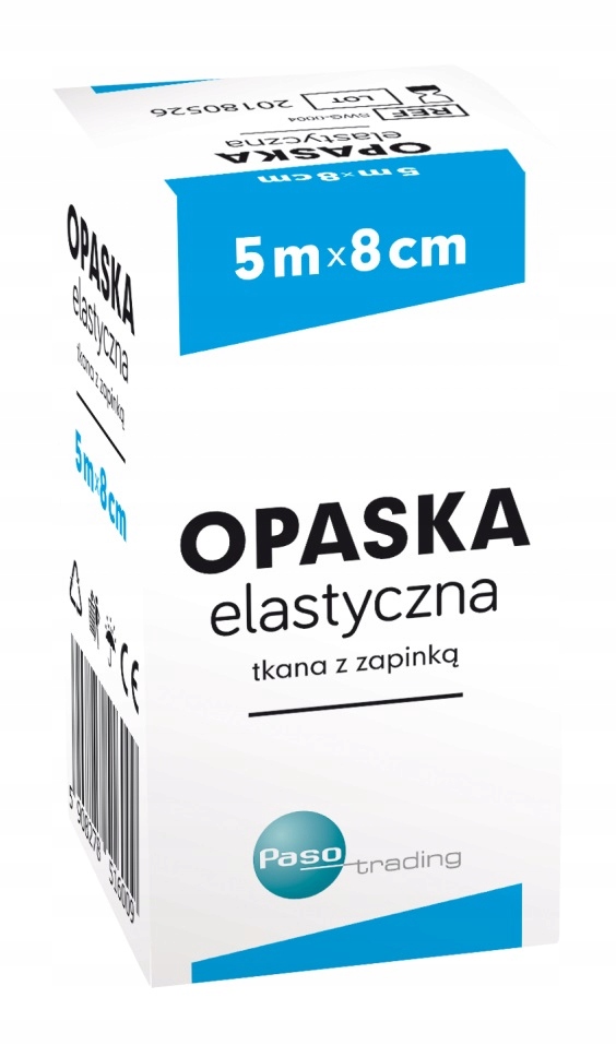 

Paso opaska elastyczna tkana z zapinką 5mx8cm 1szt