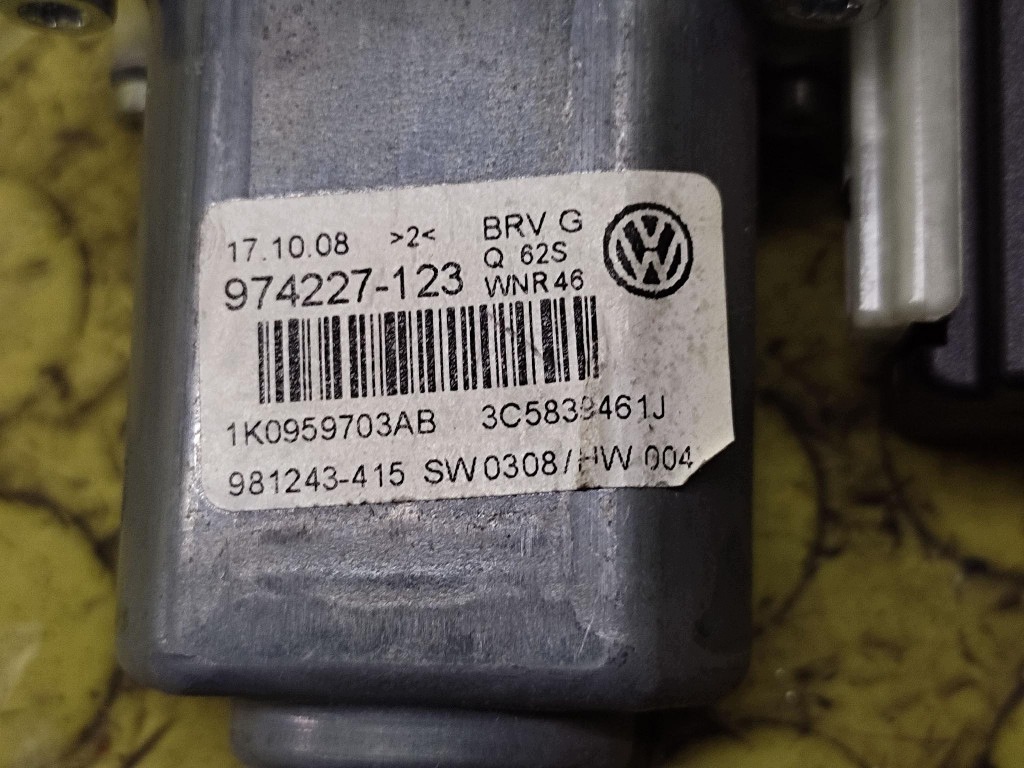 VW PASSAT B6 mini motor windows left rear part 1K0959703AB