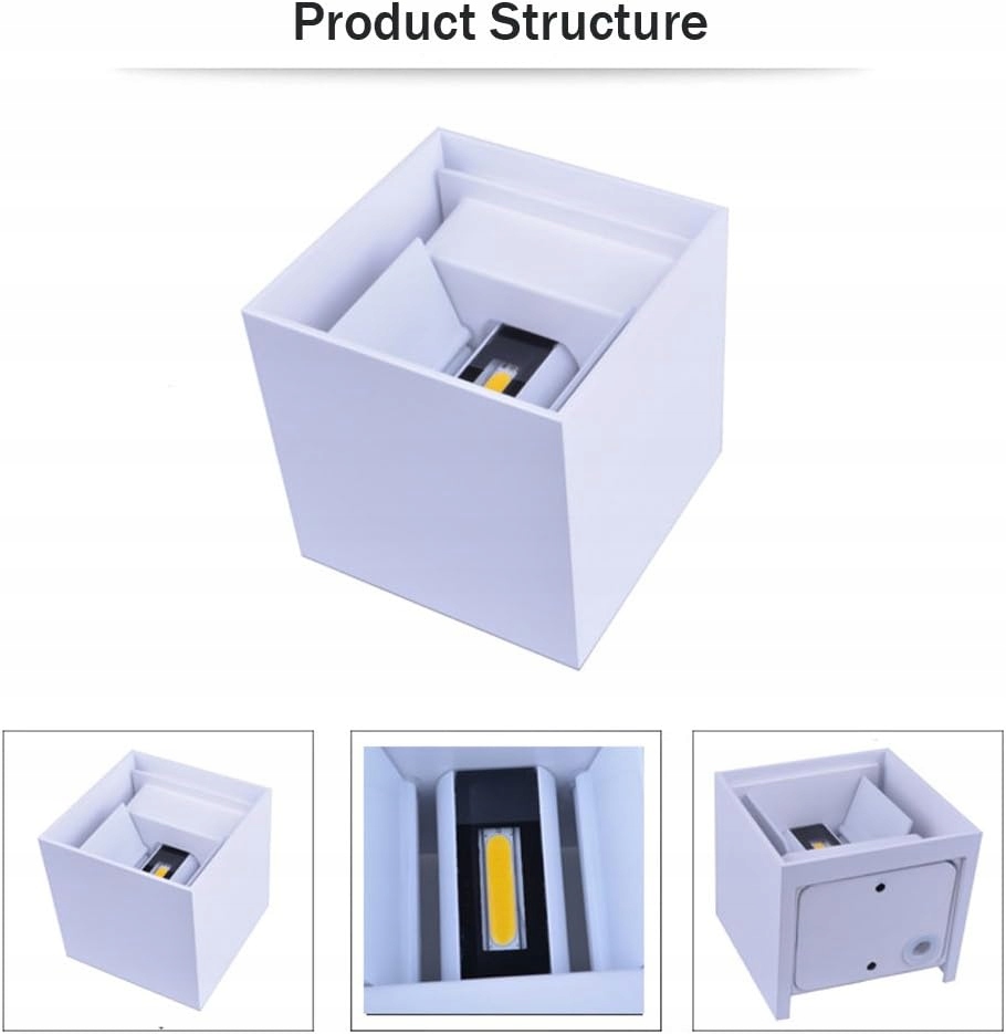 KINKIET ŚCIENNY ZEWNĘTRZNY LED LAMPA BIAŁY 6W Marka V-tac