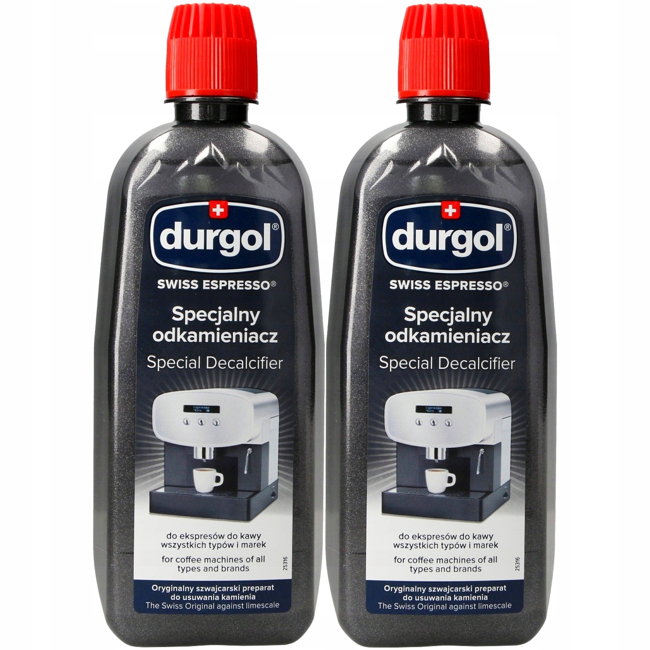Specjalny Odkamieniacz Durgol Swiss Espresso do Ekspresu 2 x 500ml