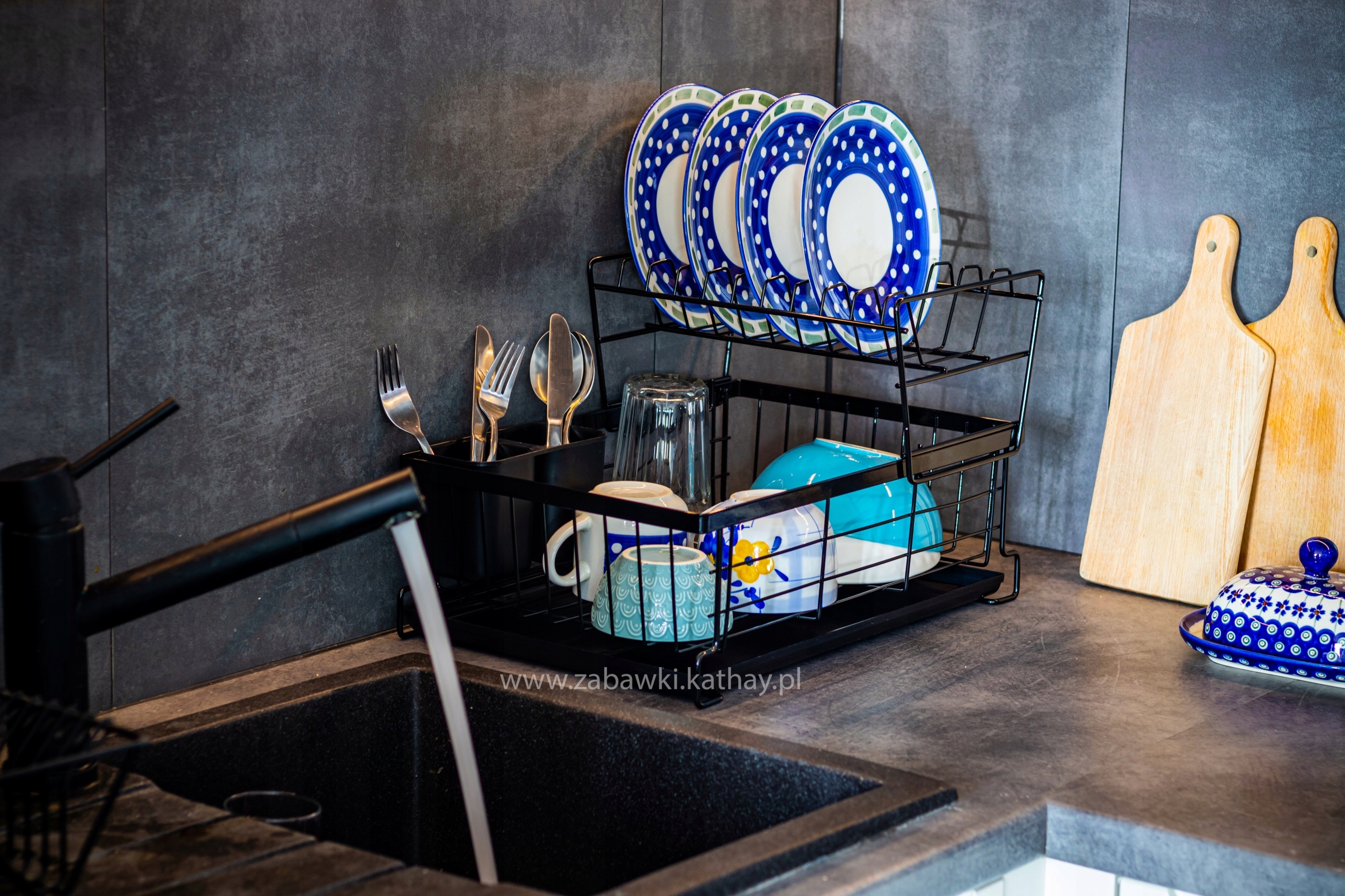 SUSZARKA DO NACZYŃ DWUPOZIOMOWA OCIEKACZ STOJĄCY Typ dwupoziomowa