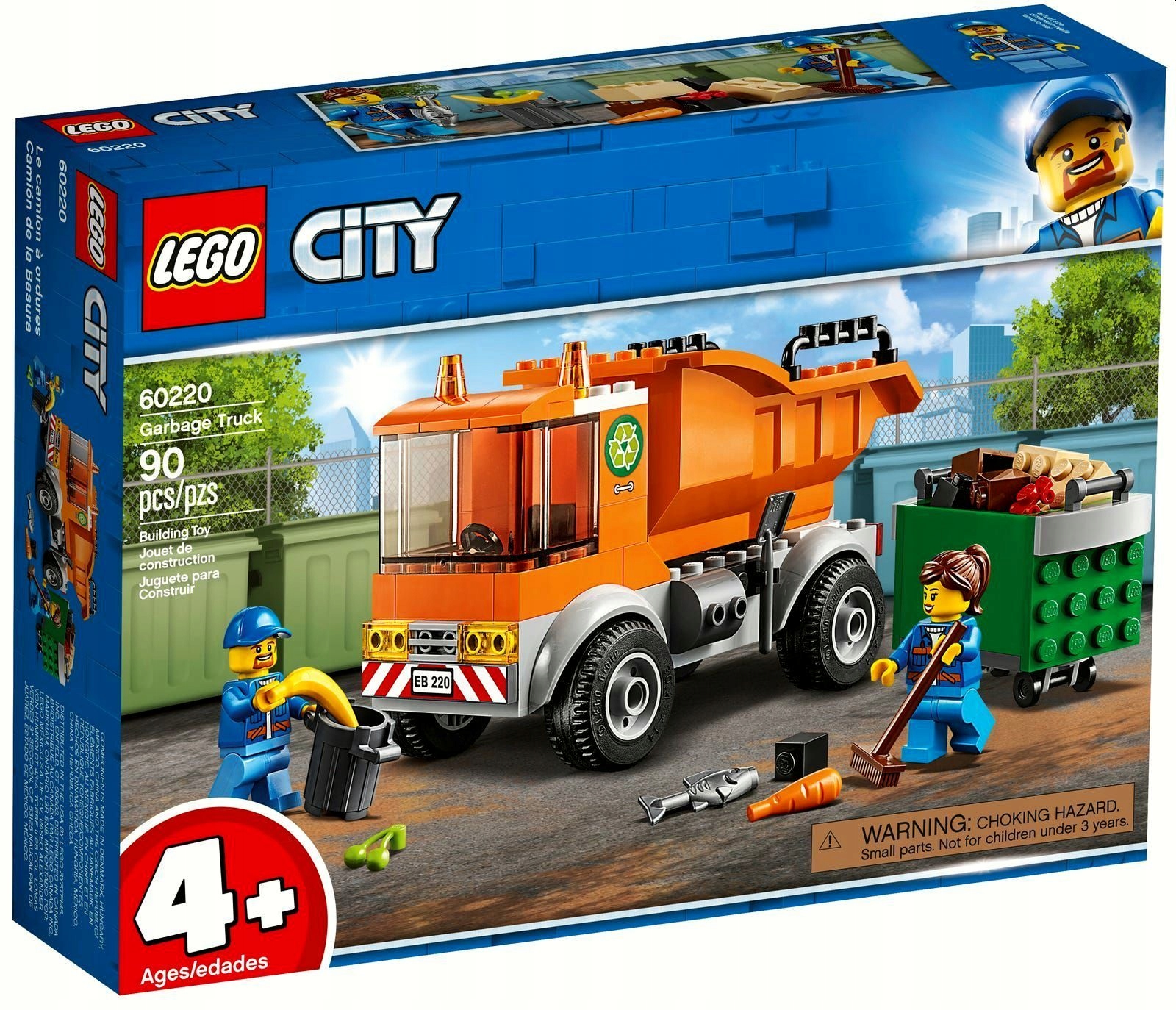 Originální Lego City 60220 Popelářský vůz Stavebnice Nové