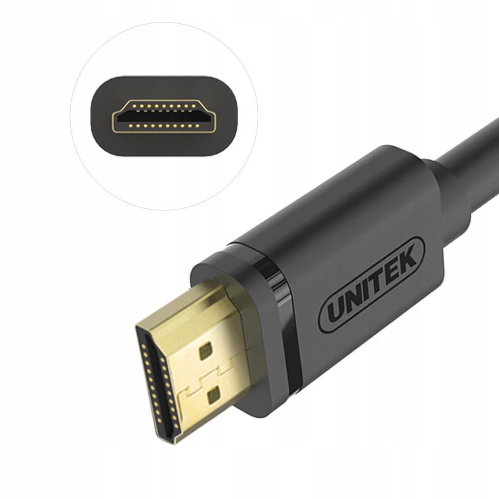 UNITEK kabel HDMI 2.0 1m 4K Y-C136M Stan opakowania oryginalne