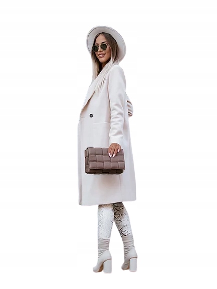 

Płaszcz Beżowy Na Jesień Wełna Classic Na Wyjścia