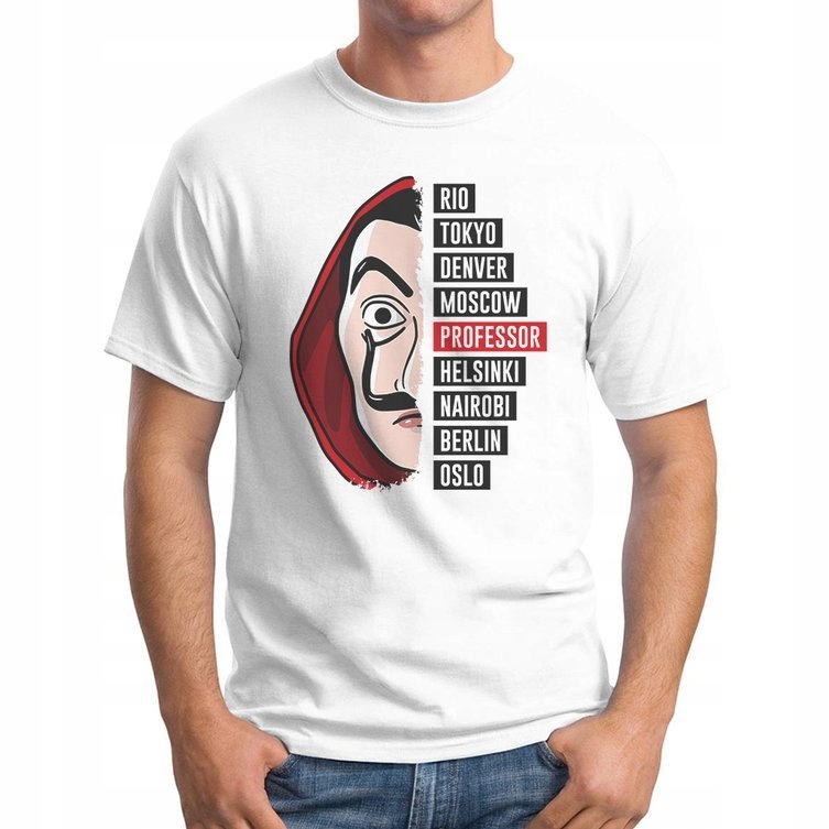 

Koszulka T-Shirt Dom Z Papieru La Casa De Papel XL