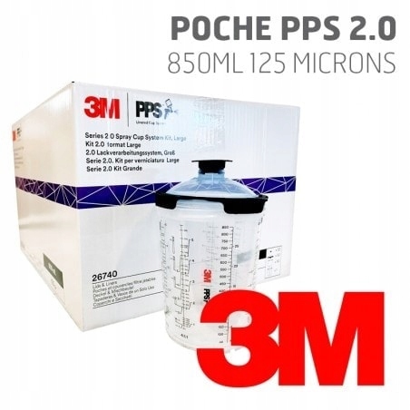 3M 26740 Pps 2.0 Šálky na striekanie 850 ml 125 mikr