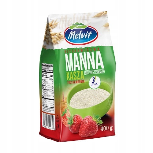 Melvit Manna kaše blesková jahodová 400 g