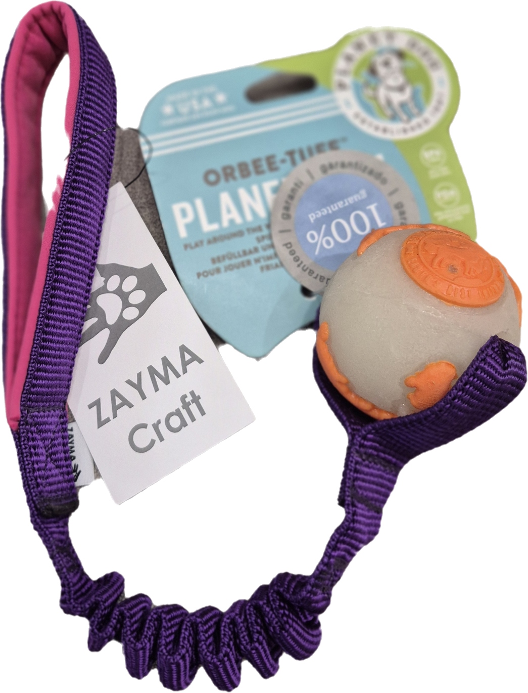 Levně Míček Planet Ball Orbee Tuff na tlumiči Zayma S, barva: fialová