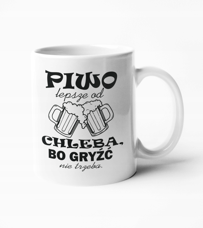 

Kubek z śmiesznym nadrukiem Piwo 330ml