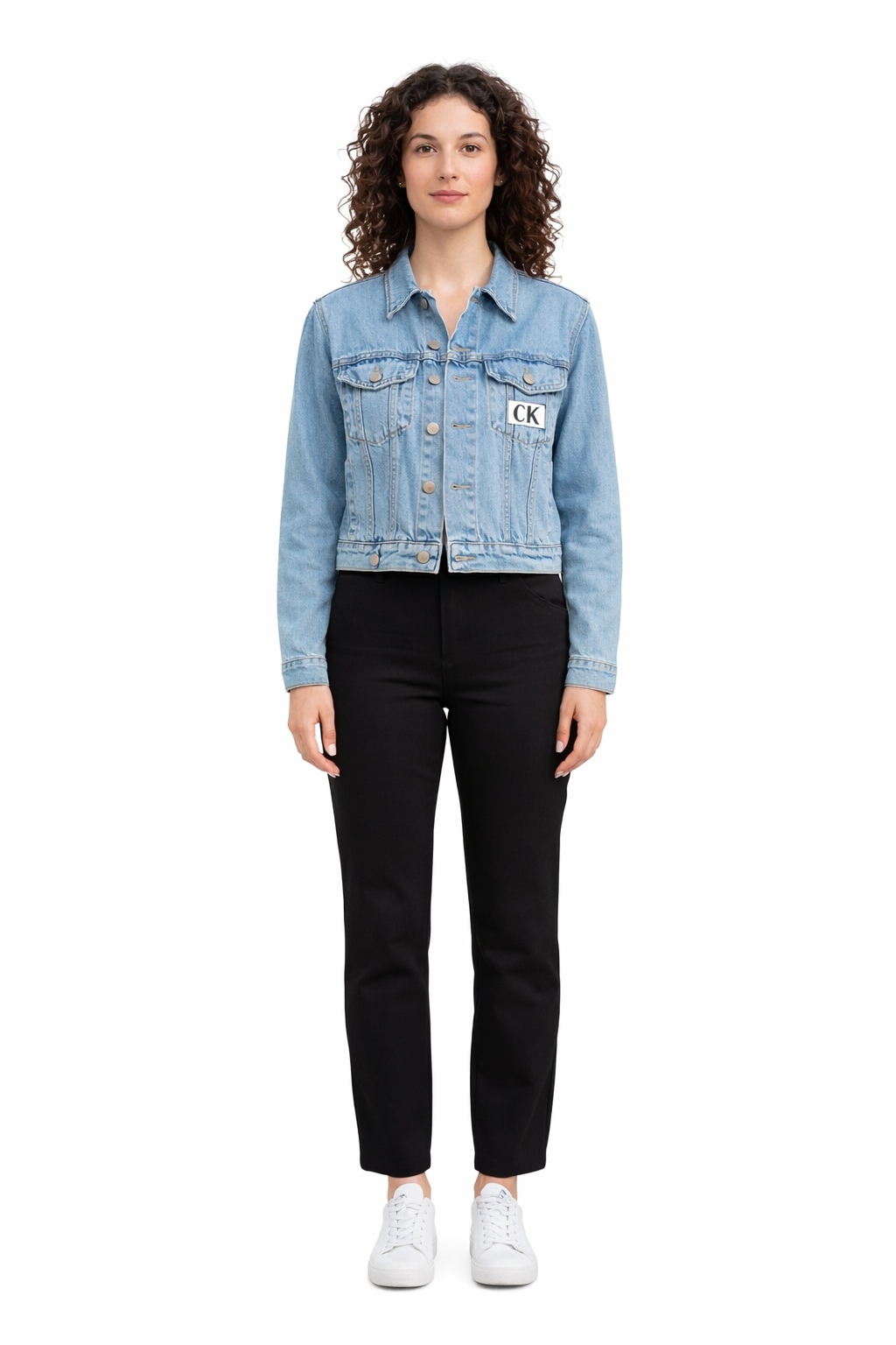 Calvin Klein Jeans Krátká Džínová Bunda S Knoflíky M I3C